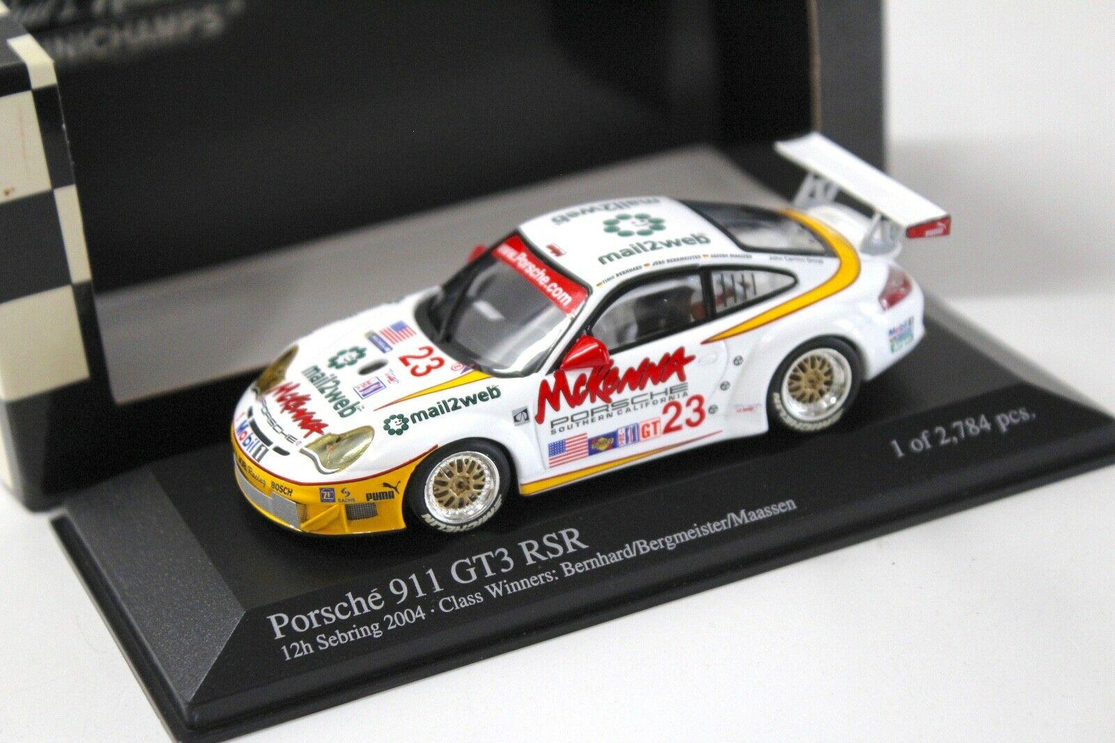 1:43 Minichamps Porsche 911 996 GT3 RSR 12h Sebring 2004 #23