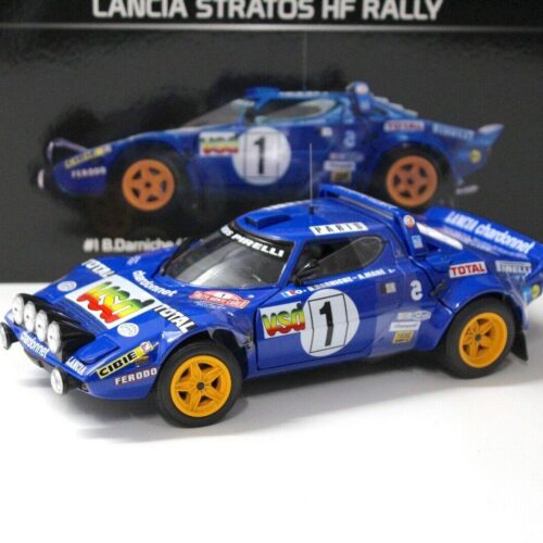 1:18 SunStar Lancia Stratos HF Rally Monte Carlo #1 blue