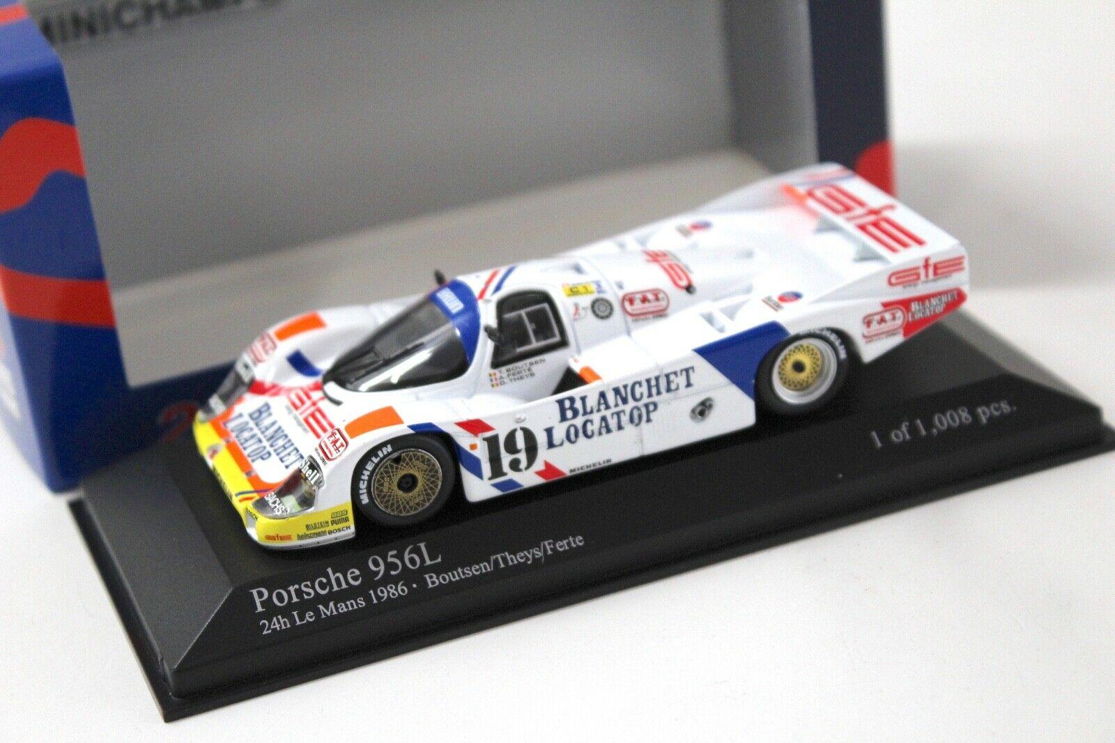 1:43 Minichamps Porsche 956L 24h LM 1986 #19 Boutsen BLANCHET