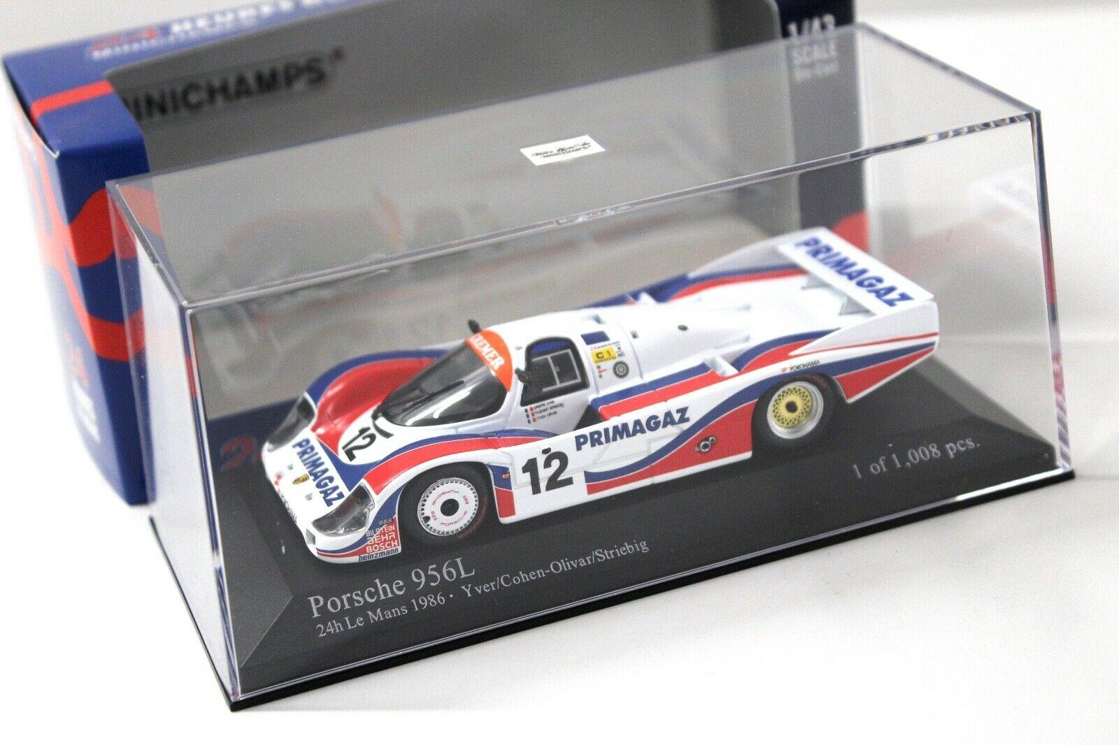 1:43 Minichamps Porsche 956L 24h Le Mans 1986 #12 Yver PRIMAGAZ