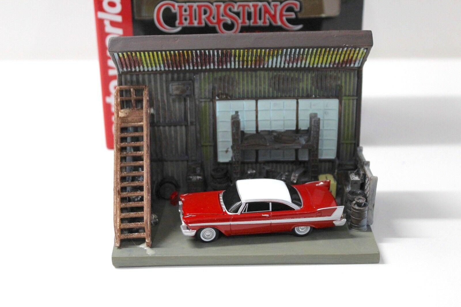 ID 37769 orig.jpg 1:64 Auto World Plymouth Fury 1958 *CHRISTINE DIORAMA* red