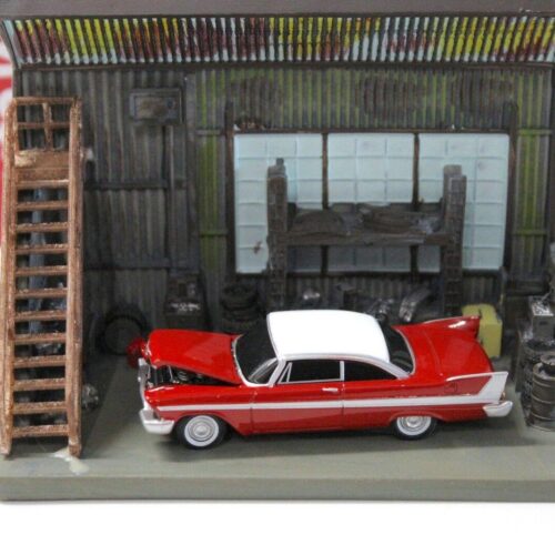 1:64 Auto World Plymouth Fury 1958 *CHRISTINE DIORAMA* red