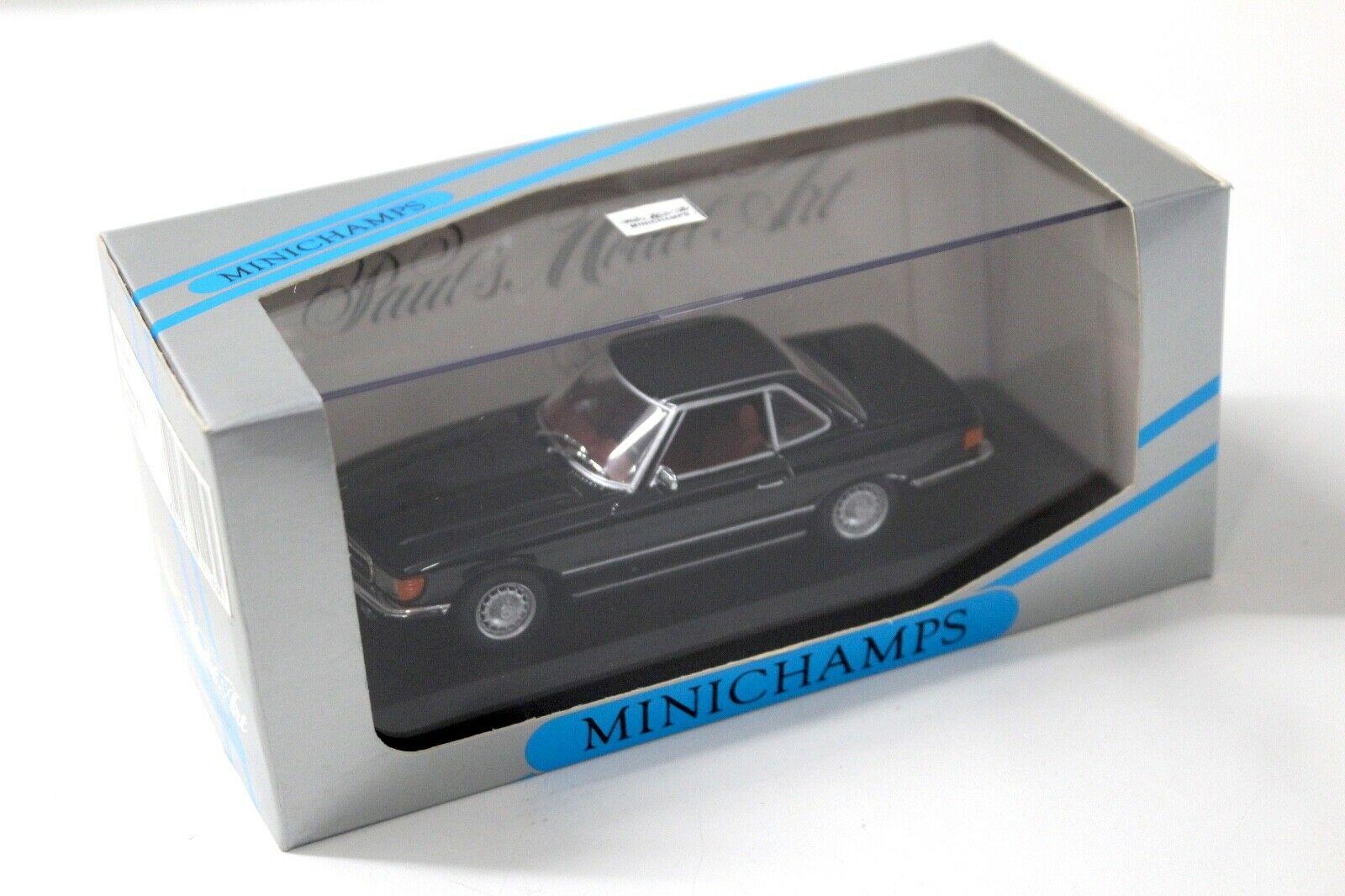 1:43 Minichamps Mercedes 350SL Cabriolet R107 HARD-TOP black