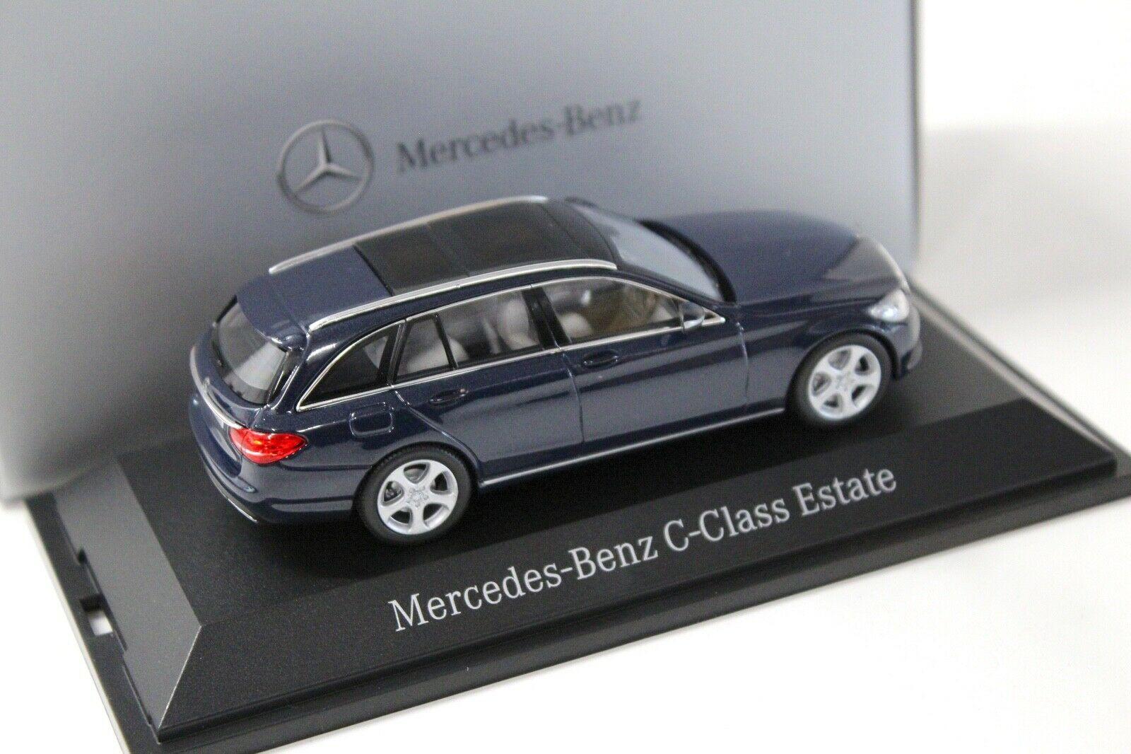 1:43 Norev Mercedes C-Klasse T-Modell Exclusive blue DEALER VERSION