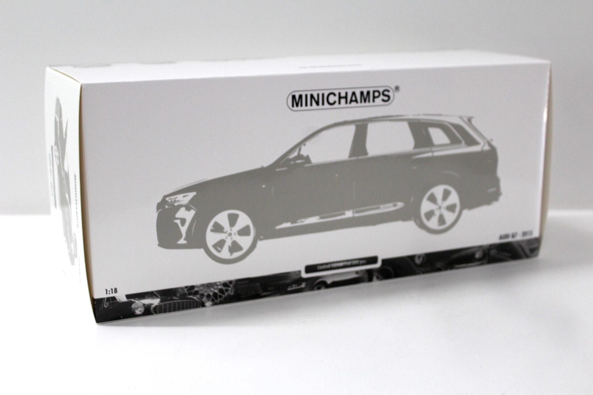 1:18 Minichamps Audi Q7 - 2015 metallic white - FULL OPENING