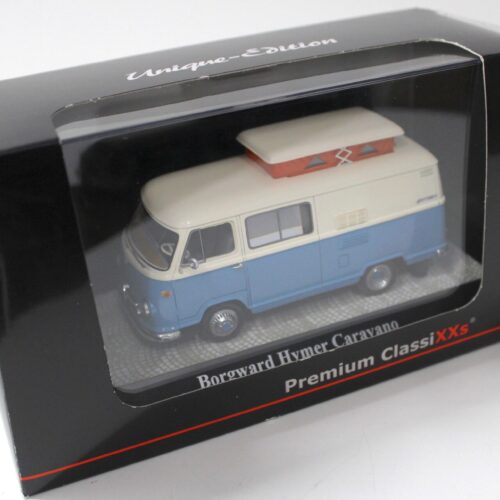 1:43 Premium ClassiXXs Borgward Hymer Caravano light blue/ white