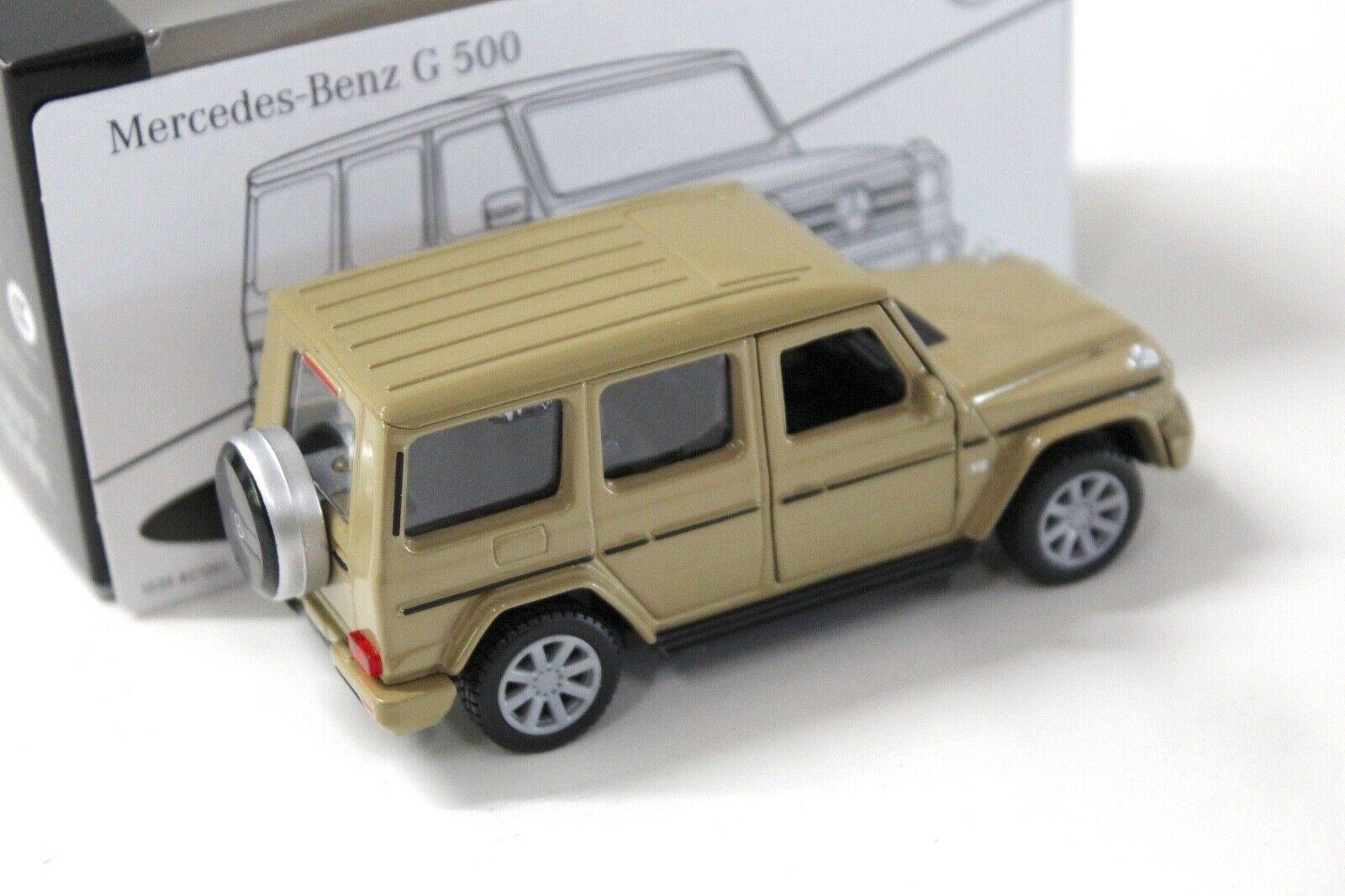 1:43 Maisto Mercedes G500 W463 Pullback beige DEALER VERSION
