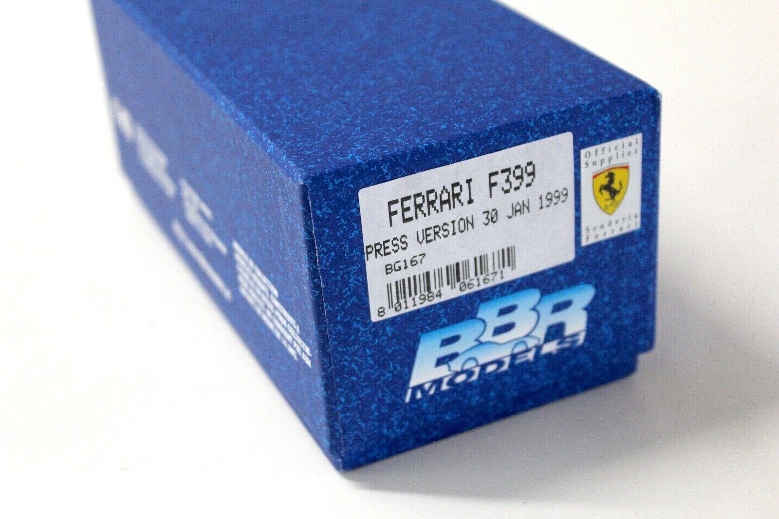 1:43 BBR F1 Ferrari F399 Press Version 30 JAN 1999 #3