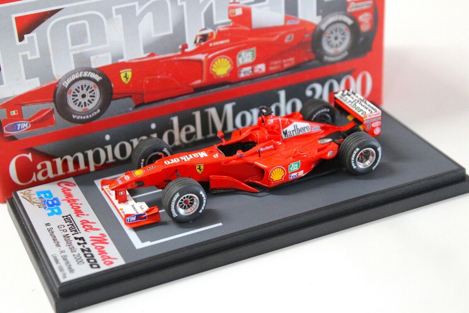 1:43 BBR Ferrari F1-2000 GP Malaysia M.Schumacher