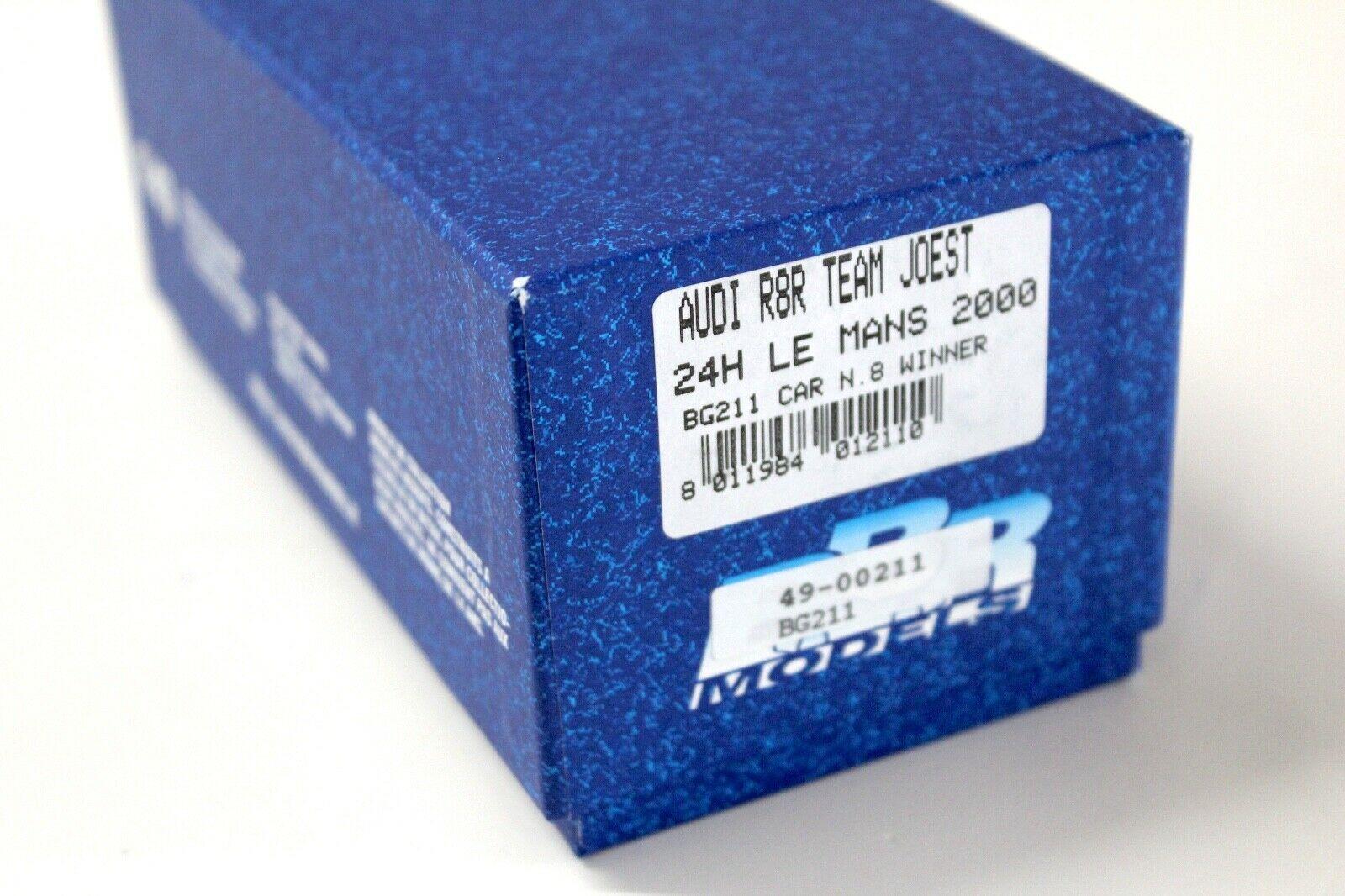 1:43 BBR Audi R8R Joest 24h Le Mans 2000 #8 Winner