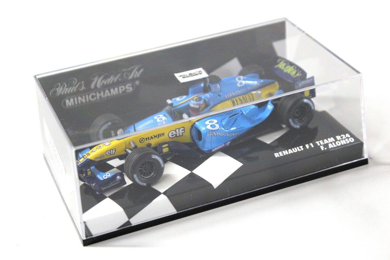 1:43 Minichamps Renault F1 Team R24 F.Alonso #8