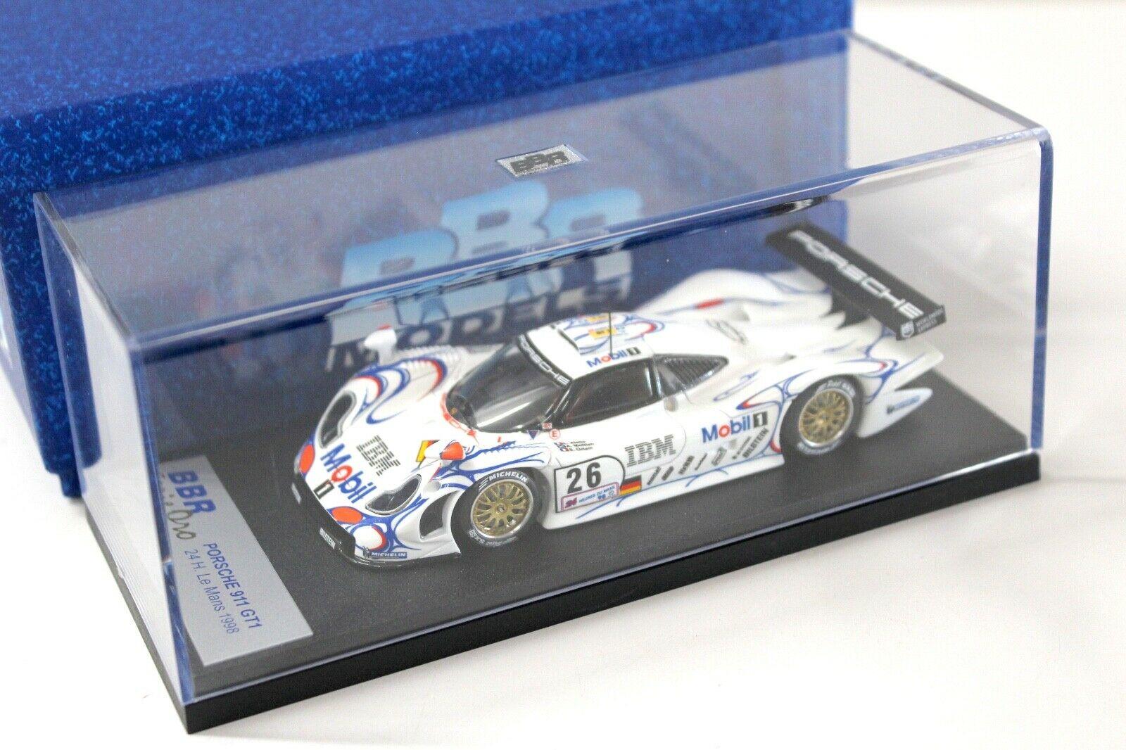 1:43 BBR Porsche 911 GT1 24h Le Mans 1998 Winner #26