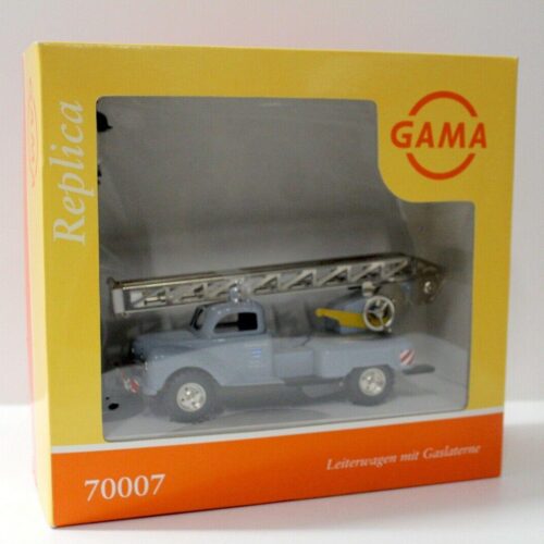 GAMA 70007 Replica Blechmodell Leiterwagen mit Laterne grey