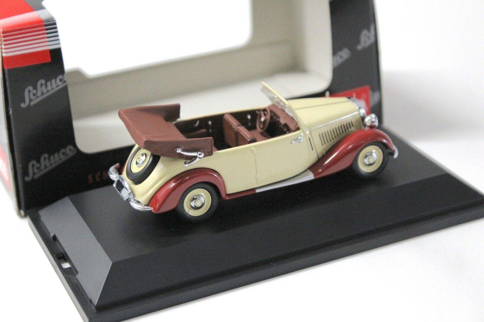 1:43 Schuco Mercedes 170V Cabrio beige/ red