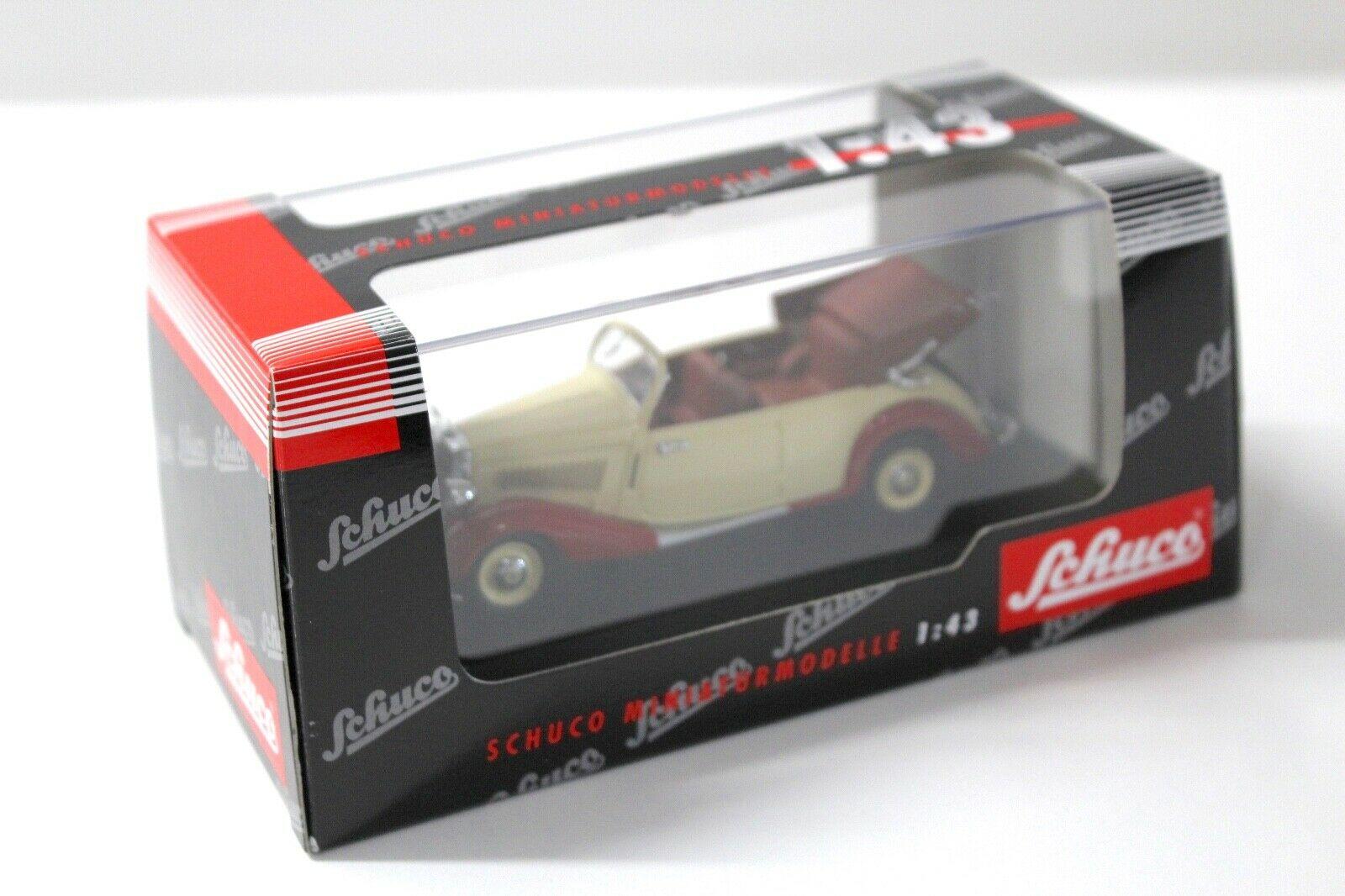 1:43 Schuco Mercedes 170V Cabrio beige/ red