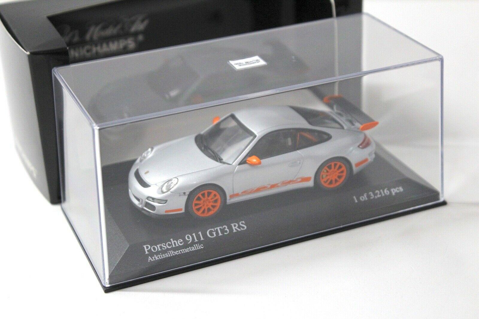 1:43 Minichamps Porsche 911 997 GT3 RS silver/ orange