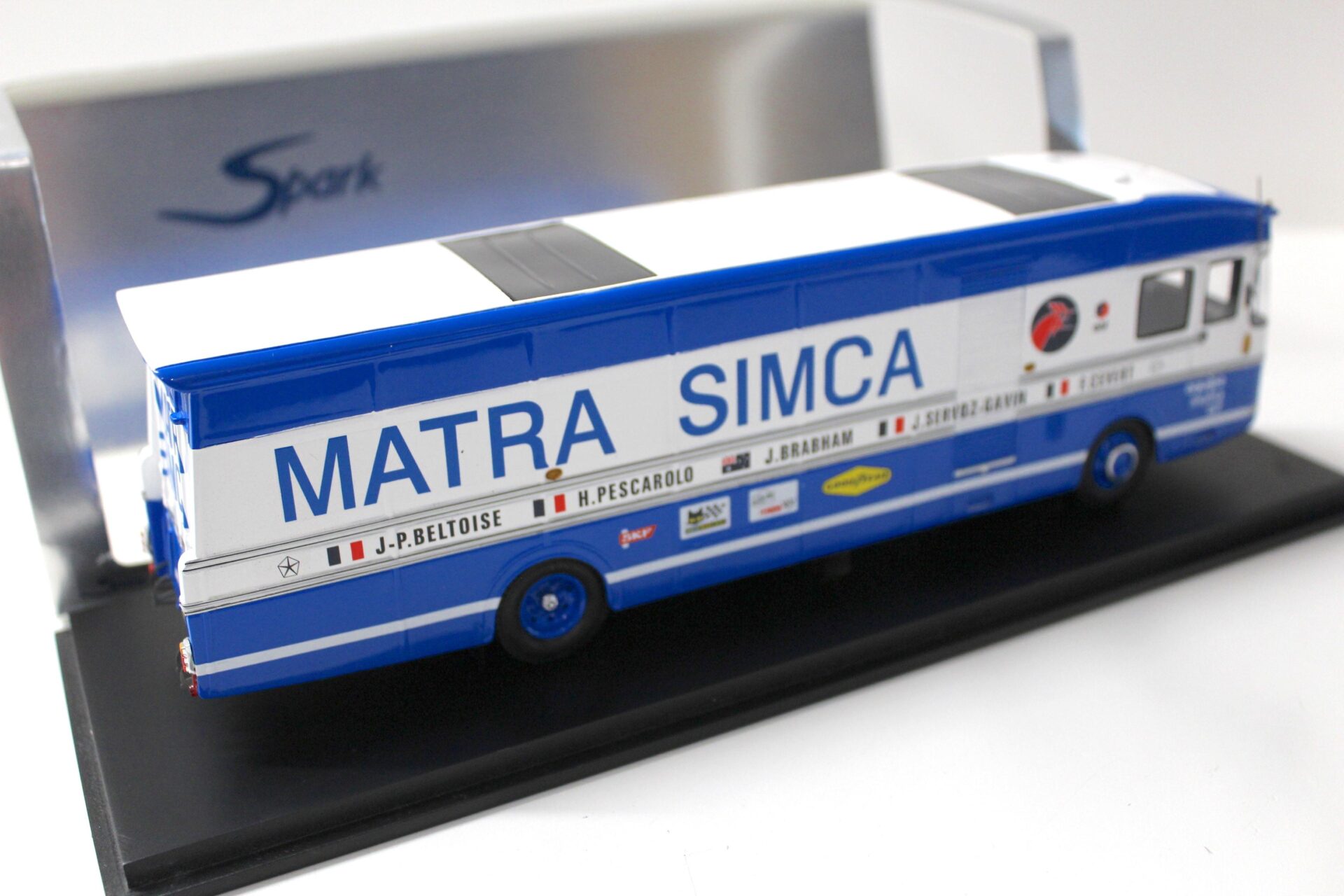 1:43 Spark LKW Leyland Transporter Matra Simca 1970 white / blue