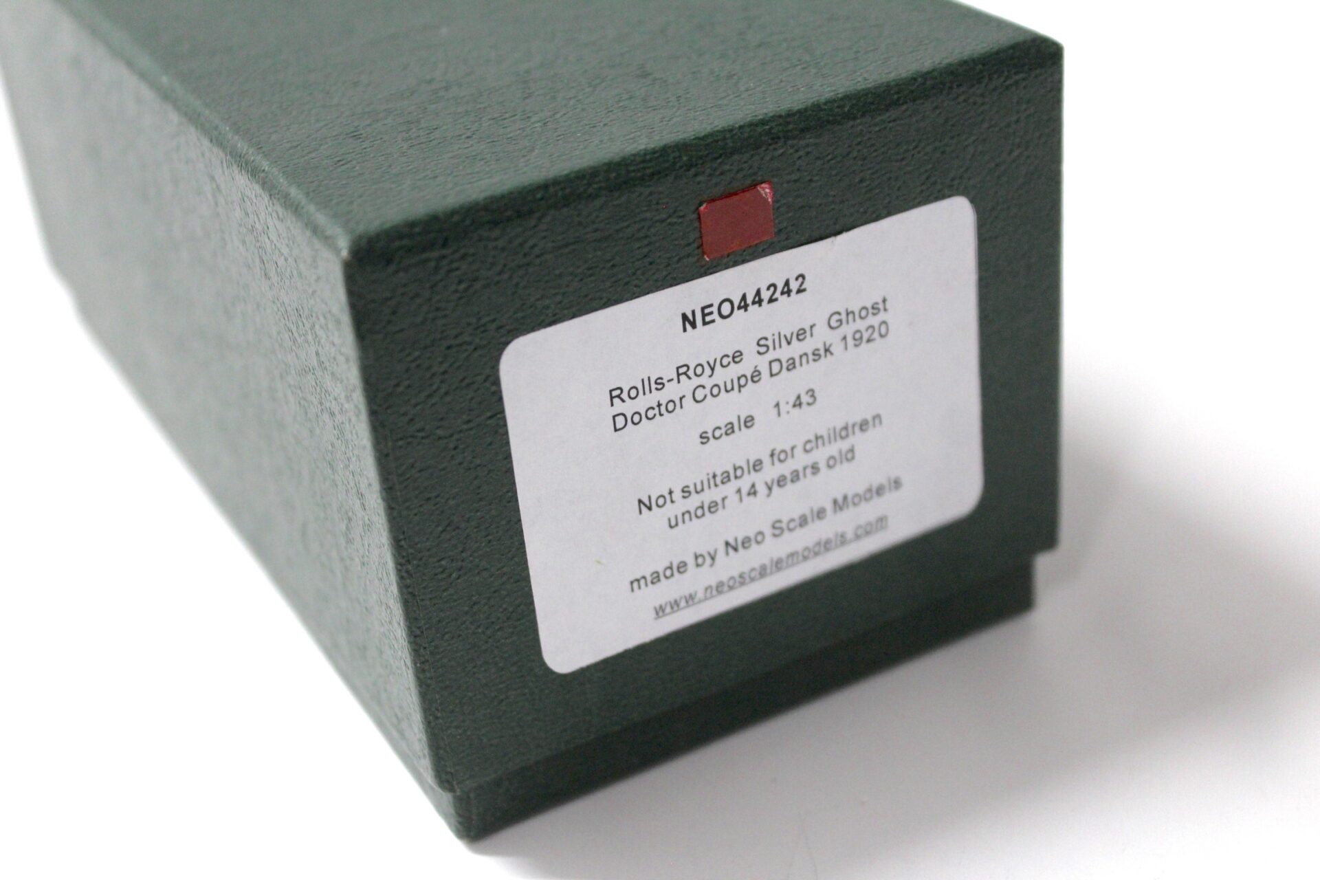 1:43 Neo Rolls Royce Silver Ghost Doctor Coupe Dansk 1920 dark red