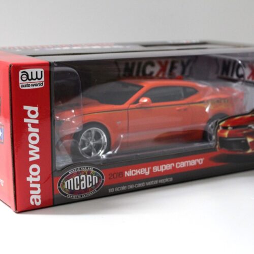 1:18 Auto World Chevrolet Camaro MCACN Nickey Super Camaro 2016 hugger orange