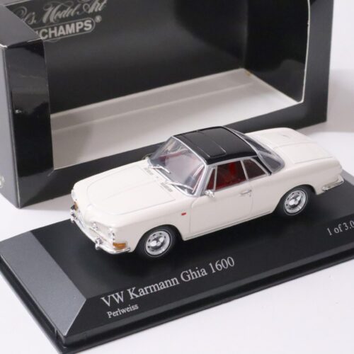 1:43 Minichamps VW Karmann Ghia 1600 Coupe 1966 Perl white/ black