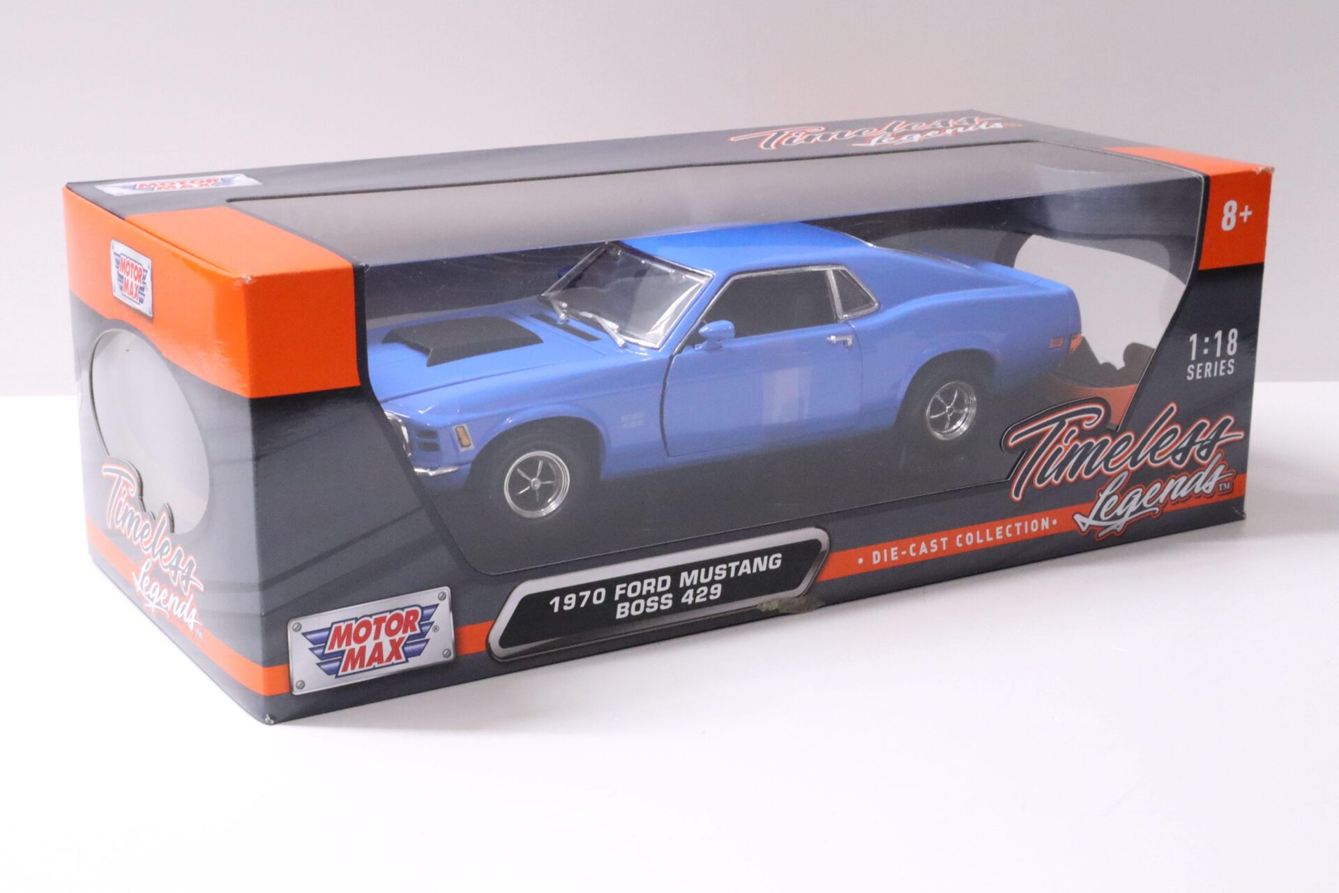 1:18 Motor Max 1970 Ford Mustang Boss 429 Coupe blue