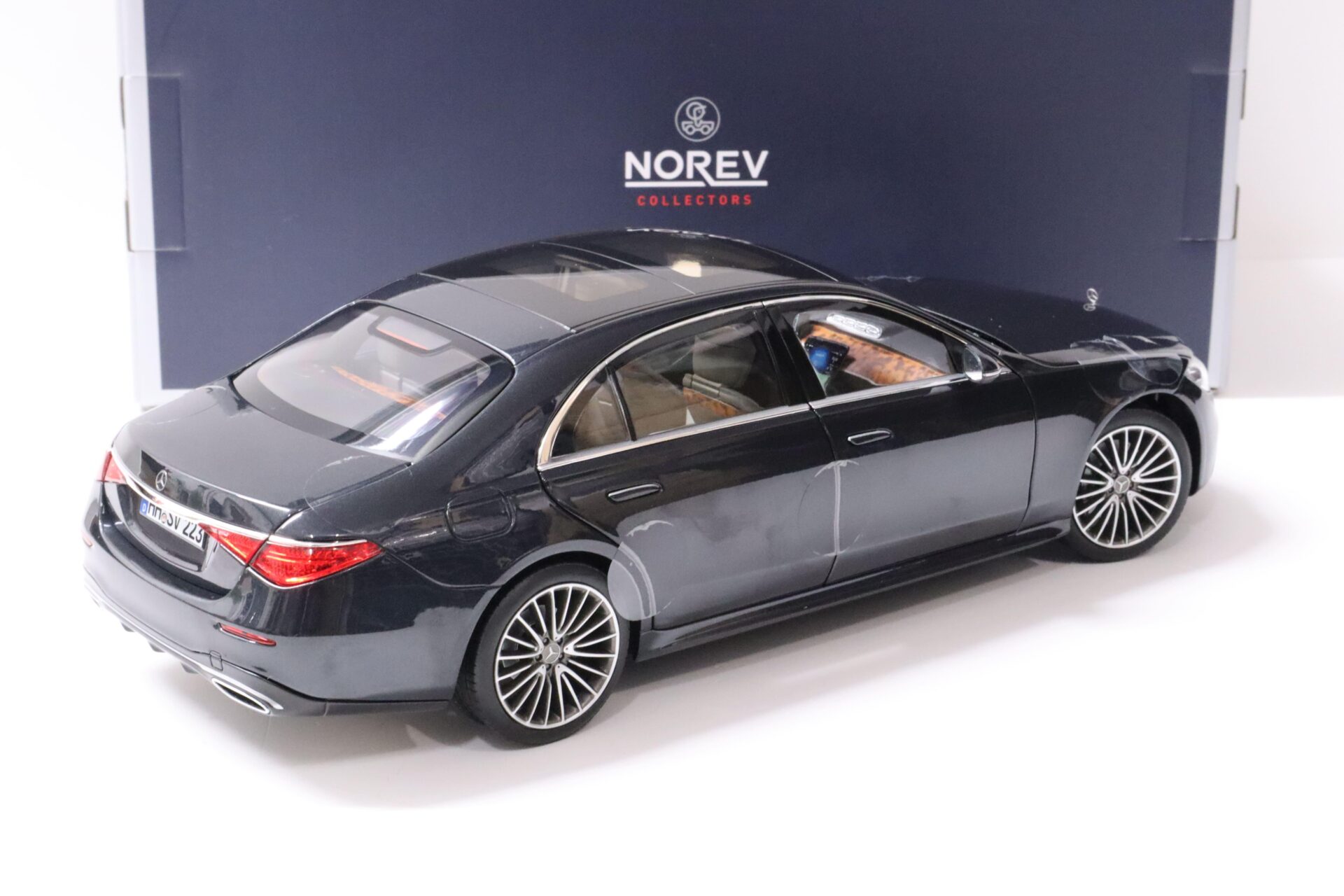 1:18 Norev Mercedes S-Klasse AMG-Line Limousine 2021 anthracite blue metallic