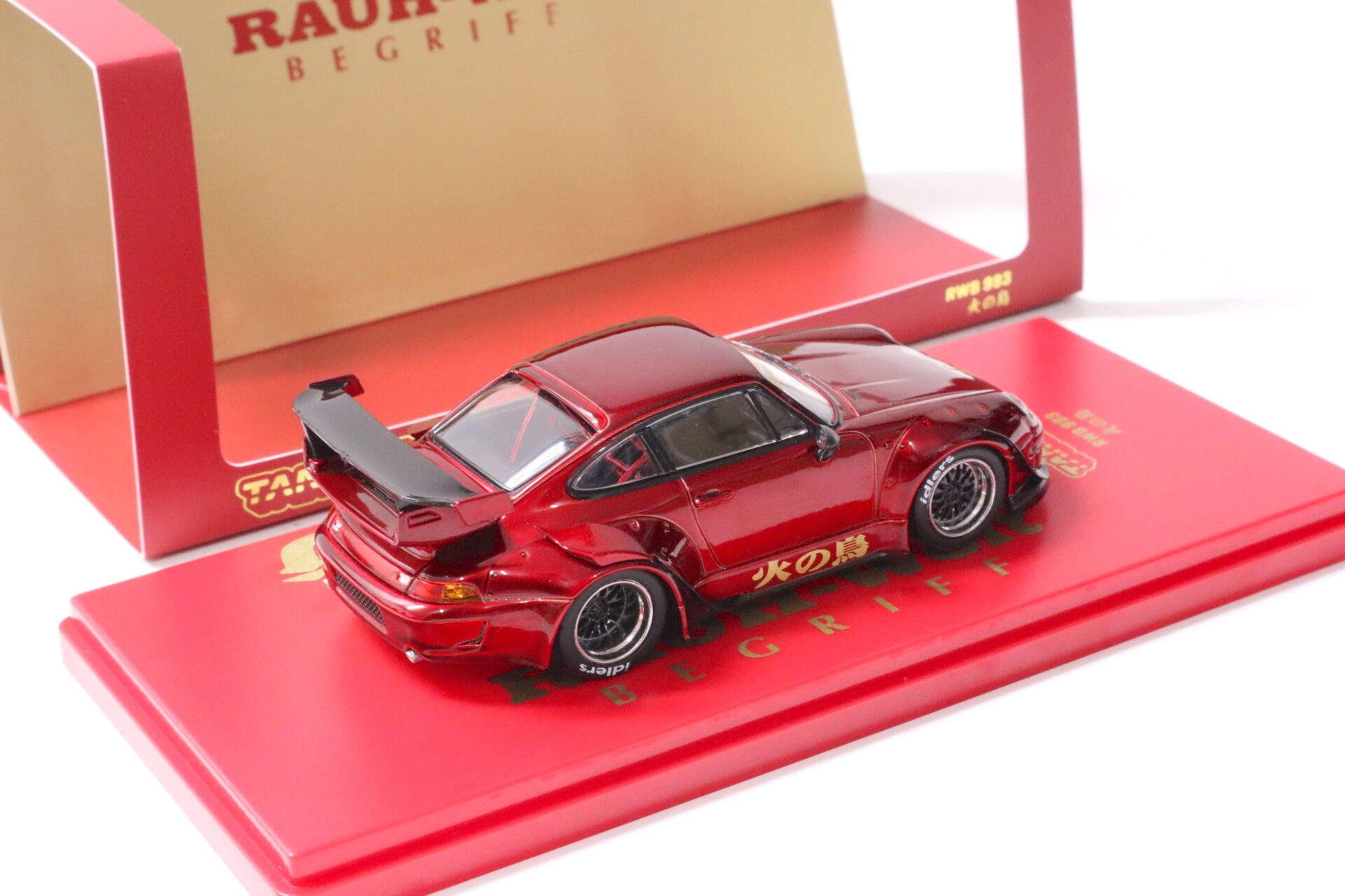 1:43 Tarmac Porsche 911 993 RWB RAUH-WELT bright red HOBBY43