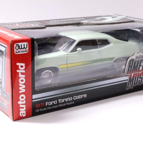 1:18 Auto World 1971 Ford Torino Cobra Coupe light green