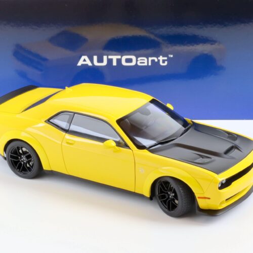 1:18 AUTOart Dodge Challenger SRT HELLCAT Widebody yellow Jacket/ Satin black