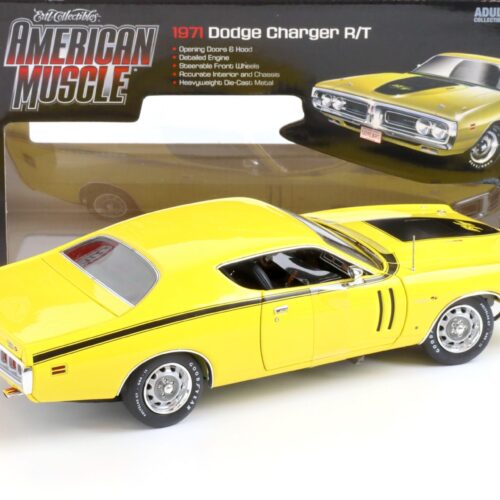 1:18 Auto World 1971 Dodge Charger R/T Coupe 50 YEARS 426 HEMI Banana yellow