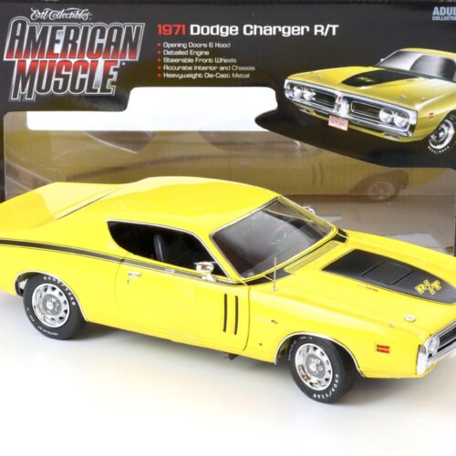 1:18 Auto World 1971 Dodge Charger R/T Coupe 50 YEARS 426 HEMI Banana yellow