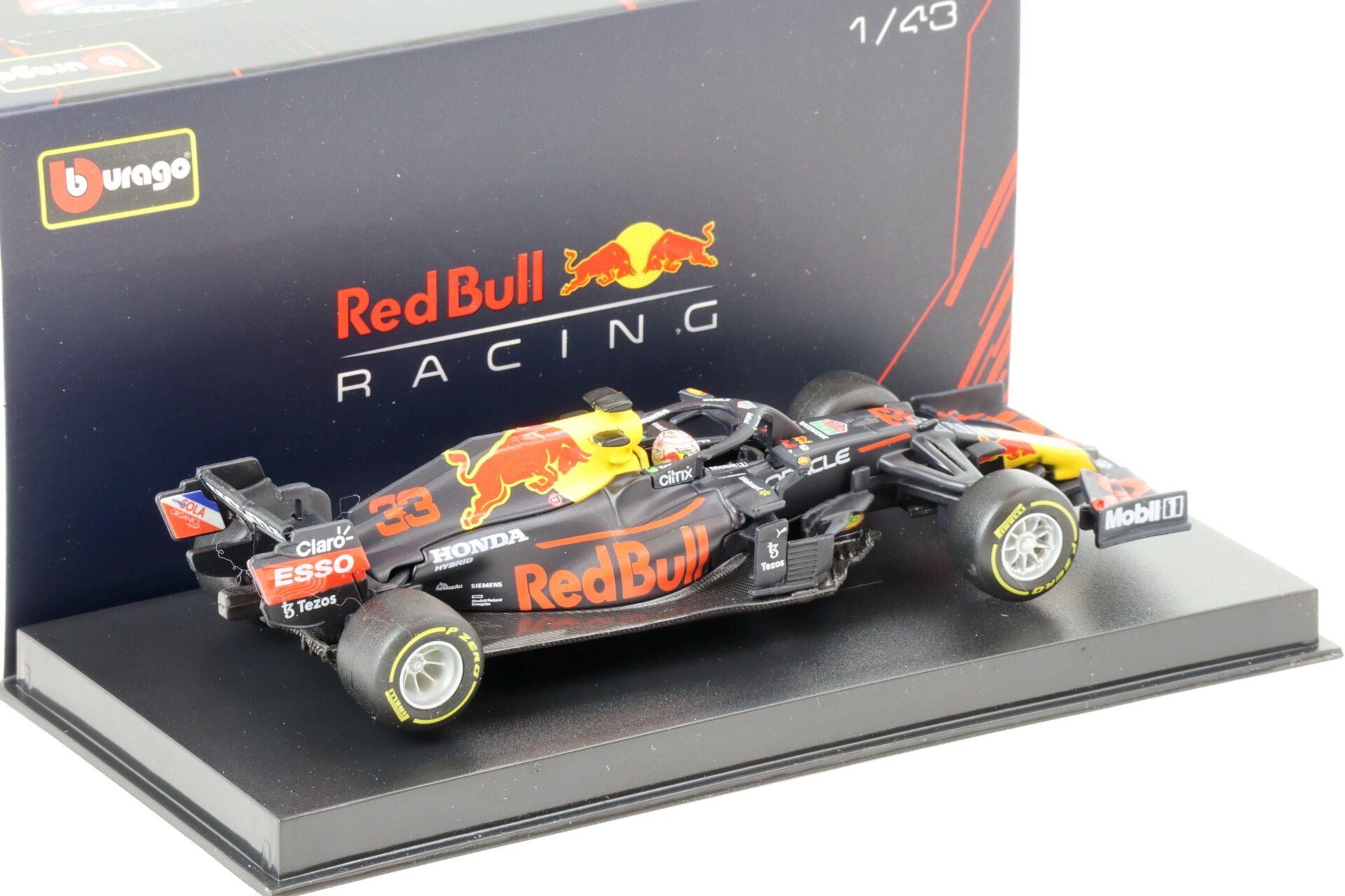 1:43 Bburago Racing F1 Red Bull Honda RB16B #33 Verstappen 2021