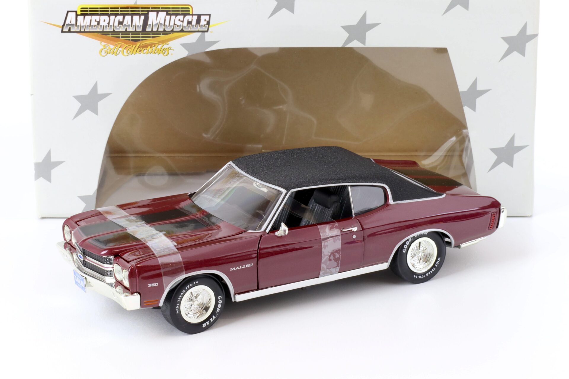 1:18 ERTL Elite 1970 Chevrolet Malibu 350 Coupe burgundy red/ black roof