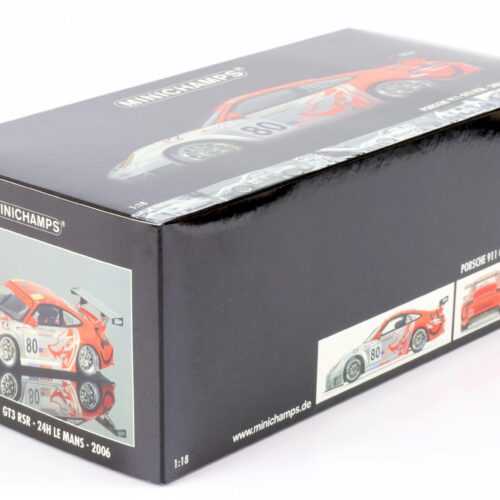 1:18 Minichamps Porsche 911 (996) GT3 RSR 24h Le Mans 2006 Flying Lizard #80
