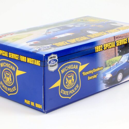 1:18 GMP 1992 Ford Mustang 5.0 Coupe Michigan State Police blue