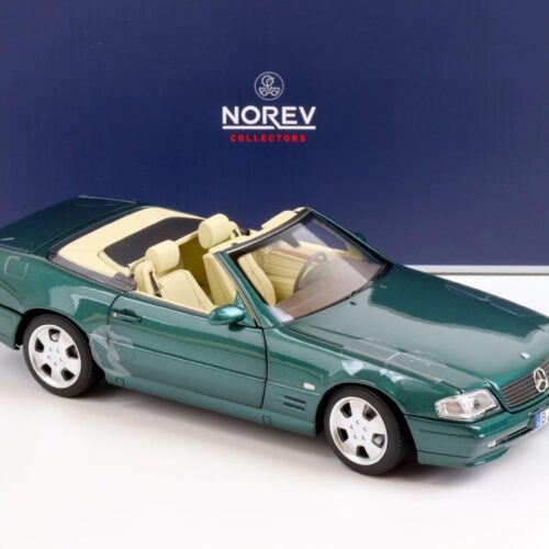 1:18 Norev Mercedes SL 500 R129 FACELIFT Cabriolet 1999 green metallic