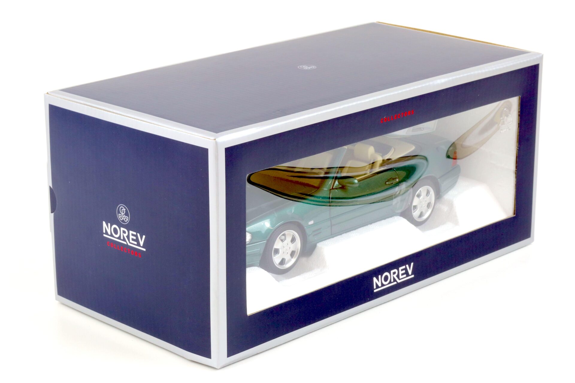 1:18 Norev Mercedes SL 500 R129 FACELIFT Cabriolet 1999 green metallic