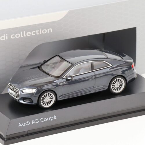 1:43 Spark Audi A5 Coupe Manhattan grey metallic 2017 DEALER VERSION