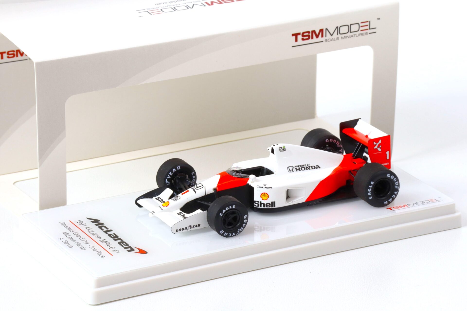 ID 69382 orig.jpg 1:43 TSM 1991 McLaren MP4/6 Japanese Grand Prix GP 2nd Place #1 A.Senna