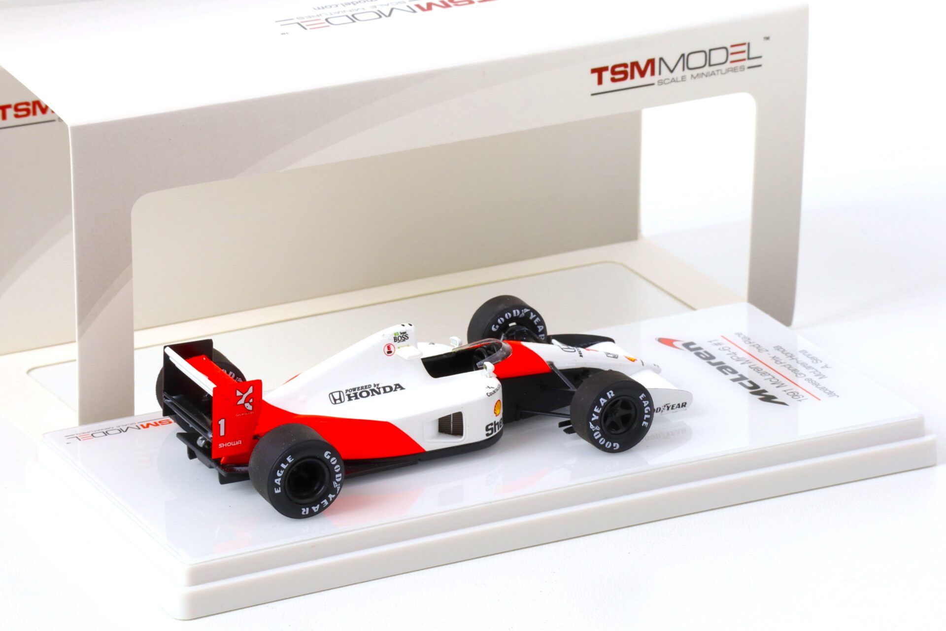 1:43 TSM 1991 McLaren MP4/6 Japanese Grand Prix GP 2nd Place #1 A.Senna