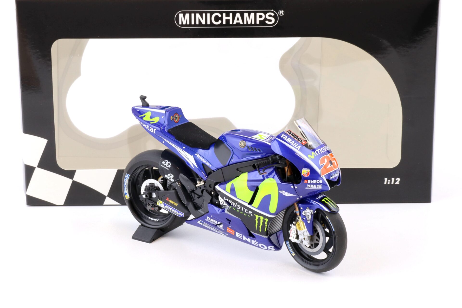 1:12 Minichamps Yamaha YZR-M1 Movistar Moto GP Maverick Vinales MotoGP 2017