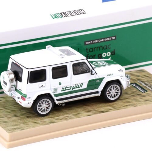 1:64 Tarmac Works Mercedes G63 AMG Dubai Police white/green