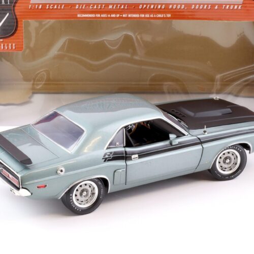 1:18 Highway61 Dodge Challenger RT Coupe 1971 light grey/blue 50471