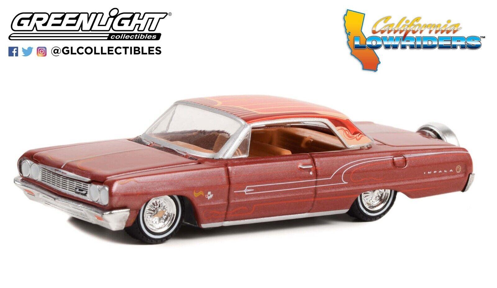 1:64 Greenlight California Lowriders Series 2 Chevrolet Impala 1964 red