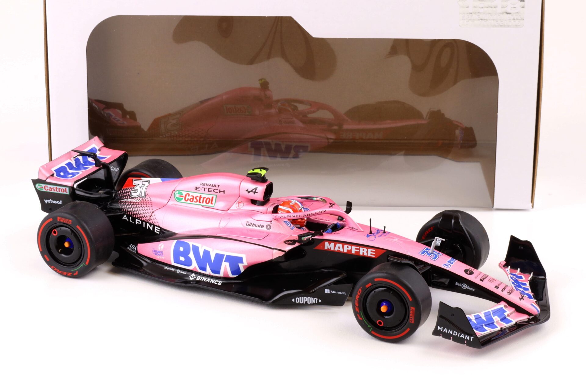 1:18 Solido Alpine A522 F1 Arabia Saoudia GP 2022 E.Ocon BWT pink