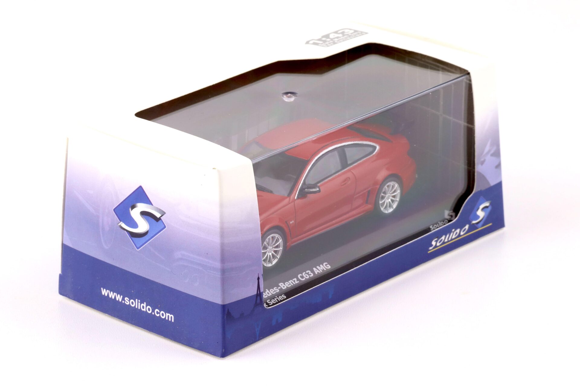 1:43 Solido Mercedes C63 AMG Black Series Coupe red