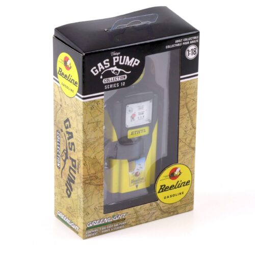 1:18 Greenlight 1948 Wayne 100-A Gas Pump Zapfsäule Beeline Gasoline yellow/black