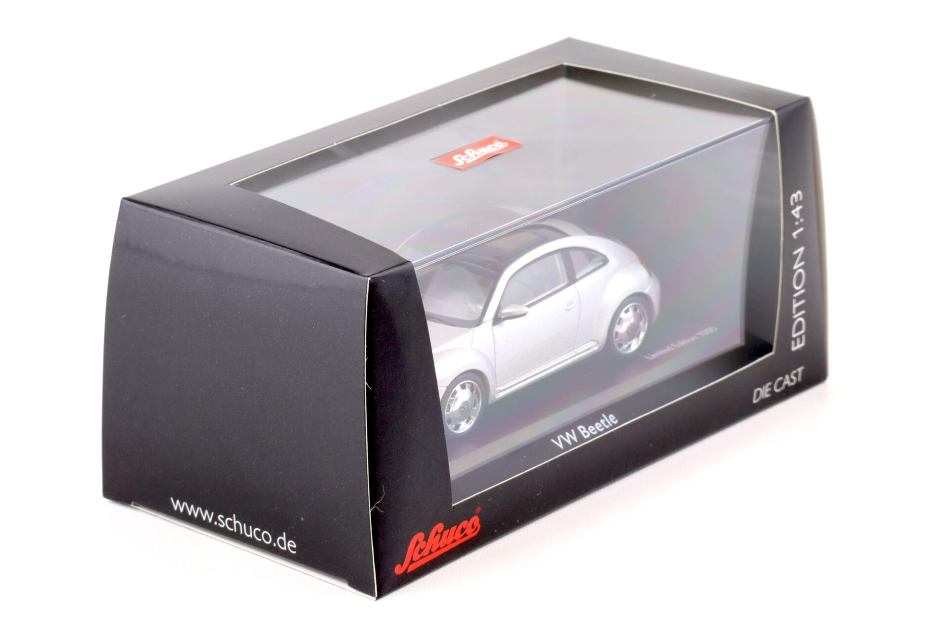 1:43 Schuco VW Beetle Coupe 2012 Reflex silver