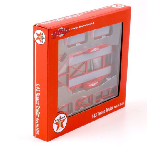 1:43 GMP Tandem Car Trailer Anh盲nger TEXACO red Diorama Zubeh枚r