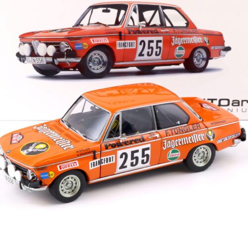 1:18 AUTOart BMW 2002 Rally Monte Carlo Jägermeister 1973 Stiller/Wagener